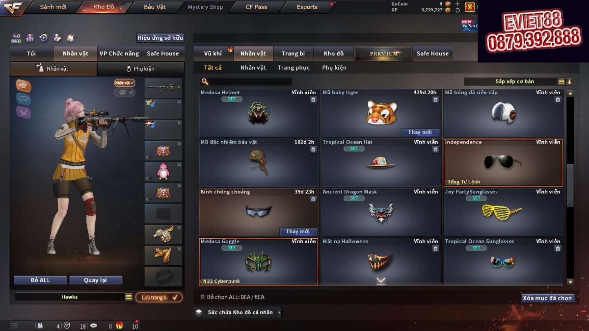 shop acc cf uy tin gia re